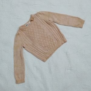 H&m knitted petal pink sweater 2t-4t